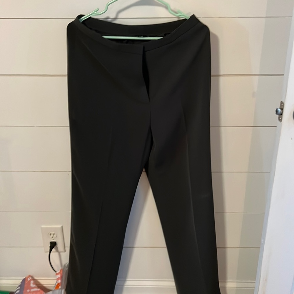 Gray lined suit pants women size 10